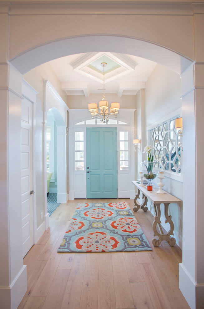 Bright Transitional Entry Decor