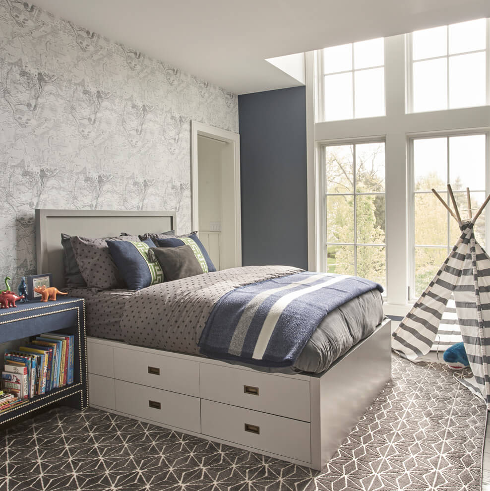 Grey And Blue Bedroom Decor