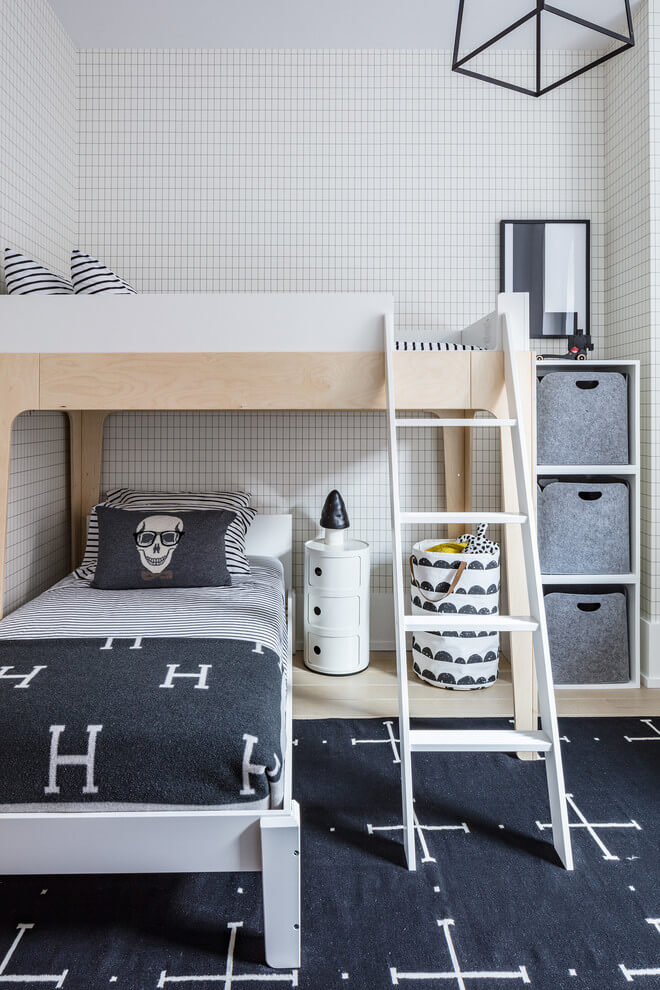 Scandinavian Style Boys Bedroom Design