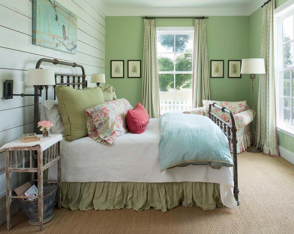 Refreshing Green Bedroom Decor