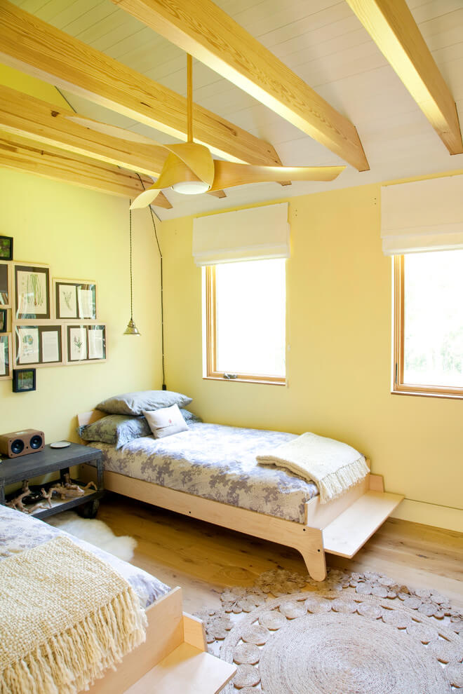 Warm And Sunny Yellow Bedroom