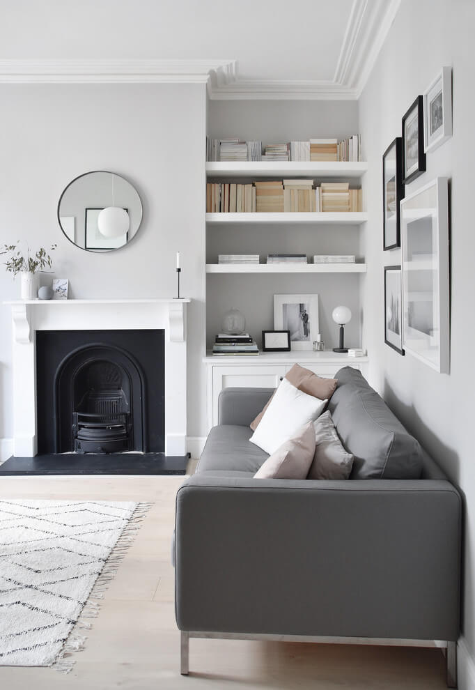 Neutral Grey Living Room Decor