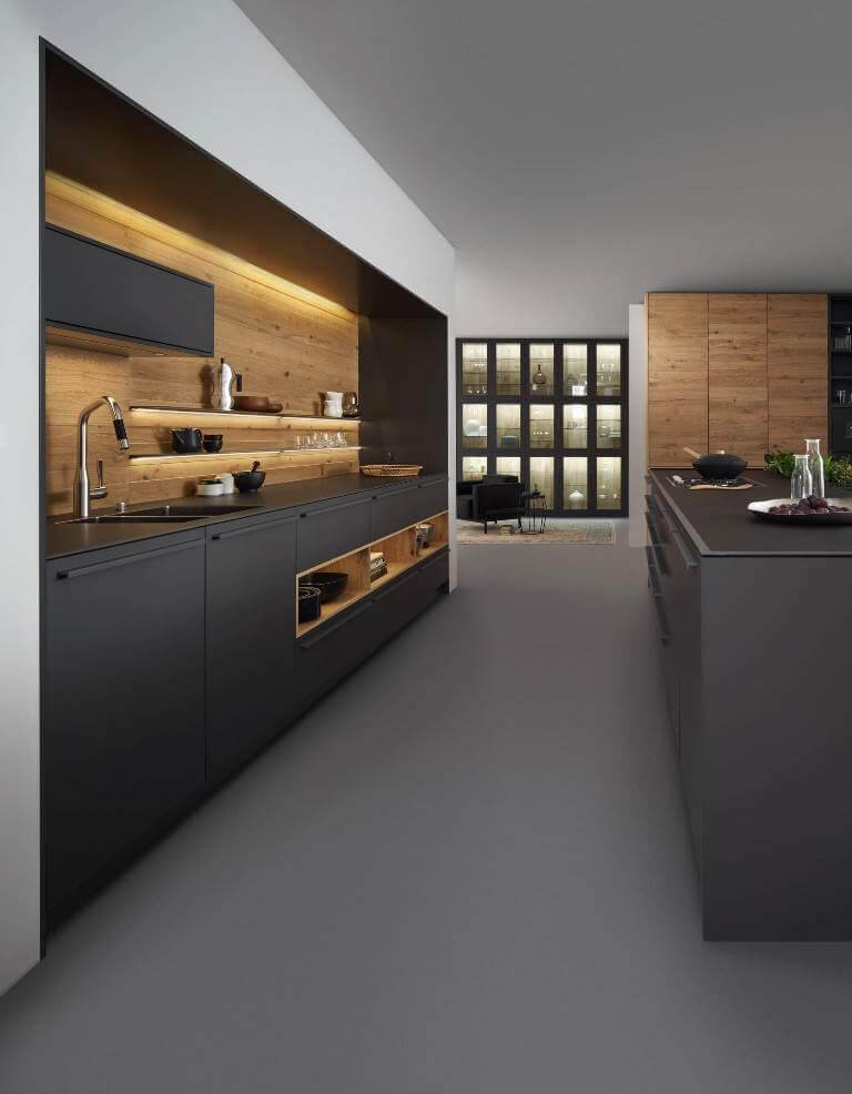 Charcoal Black Modern Kitchen Design