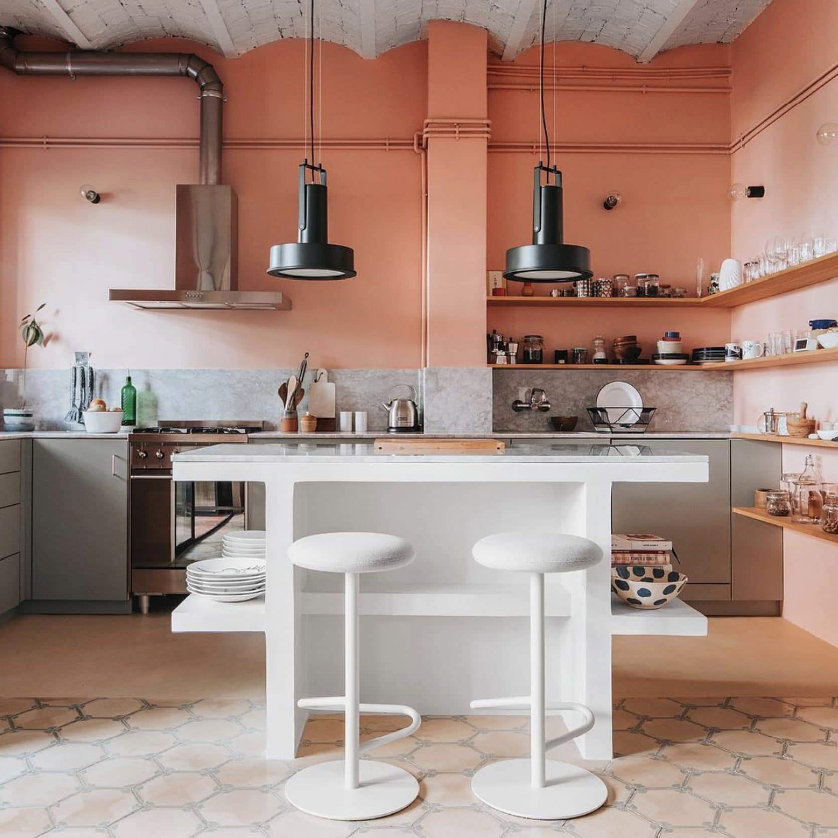 Coral Pink For Kitchen