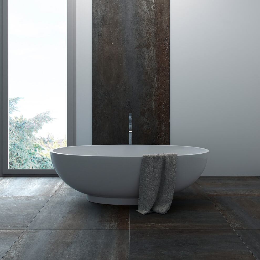 Stone Floors in Modern Bathroom Designs